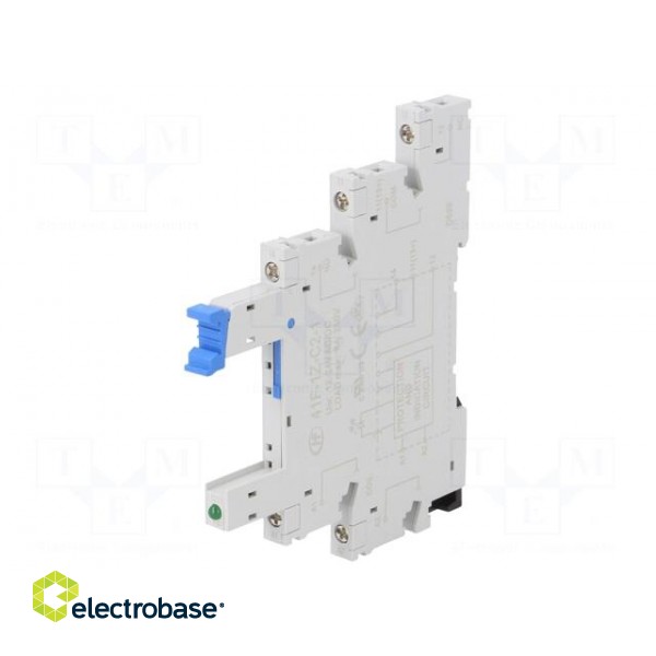 Socket | PIN: 5 | 6A | 250VAC | for DIN rail mounting | screw terminals image 1