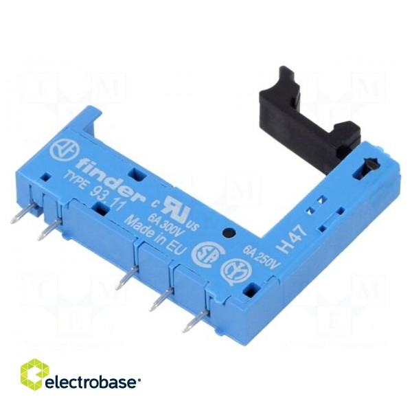 Socket | PIN: 5 | 6A | 250VAC | Mounting: PCB | Leads: for PCB | -40÷70°C