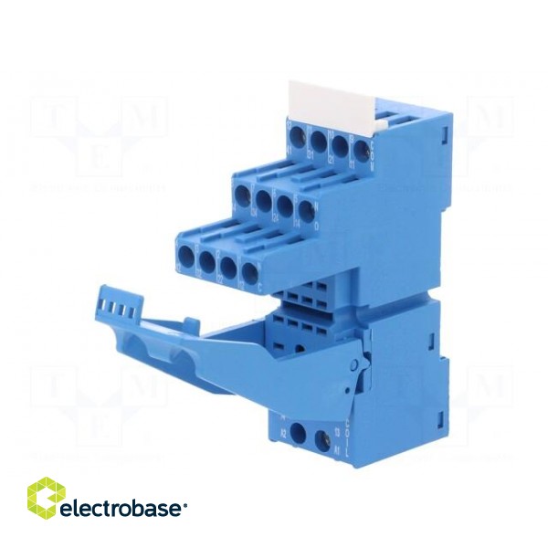 Socket | PIN: 8 | 10A | 250VAC | 55.32,85.02 | for DIN rail mounting image 1