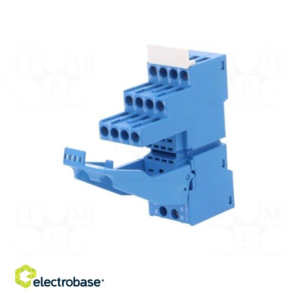 Socket | PIN: 8 | 10A | 250VAC | 55.32,85.02 | for DIN rail mounting image 2