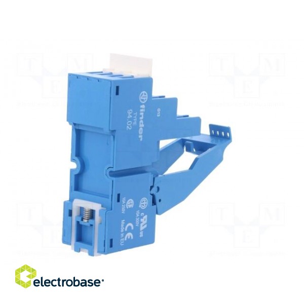 Socket | PIN: 8 | 10A | 250VAC | 55.32,85.02 | for DIN rail mounting image 6