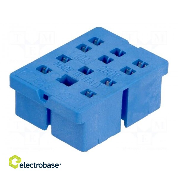 Socket | PIN: 8 | 10A | 250VAC | 55.32 | PCB | for PCB | Series: 55.32 image 1