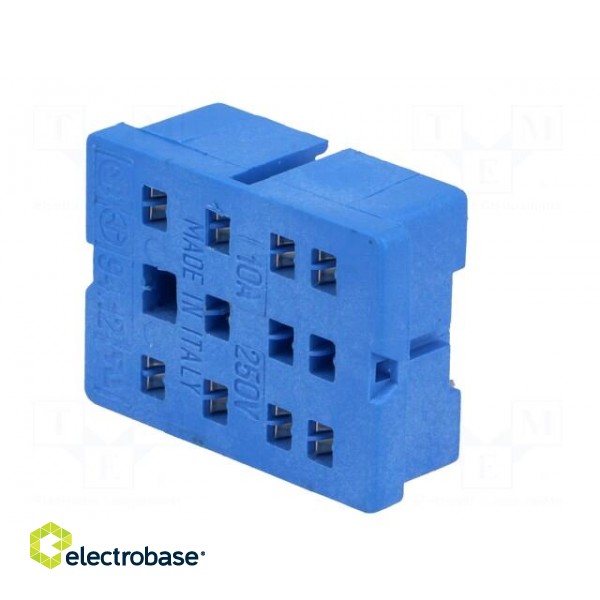 Socket | PIN: 8 | 10A | 250VAC | 55.32 | PCB | for PCB | Series: 55.32 image 2