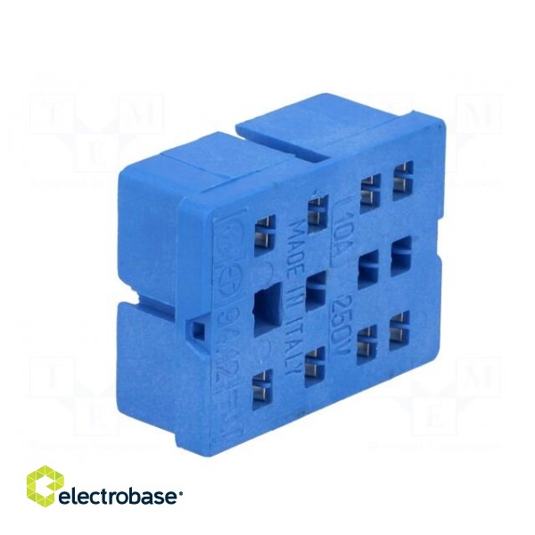 Socket | PIN: 8 | 10A | 250VAC | 55.32 | PCB | for PCB | Series: 55.32 image 8