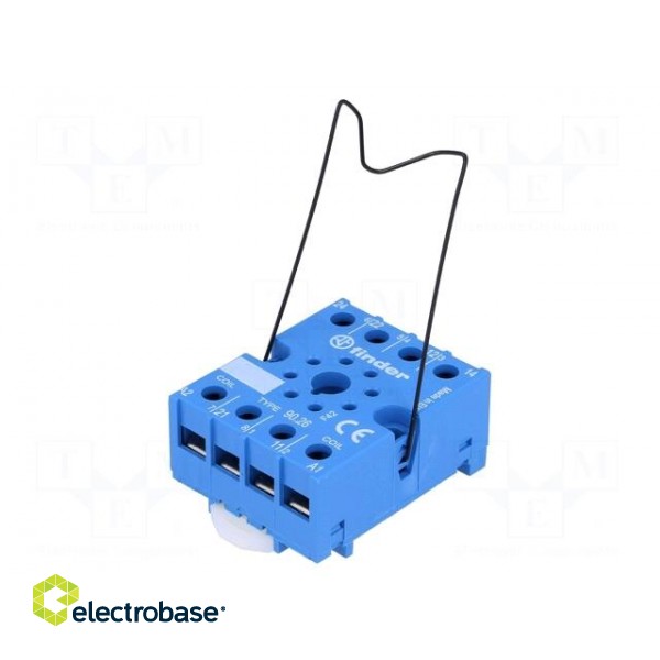 Socket | PIN: 8 | 10A | 250VAC | 88.12 | for DIN rail mounting | -40÷70°C image 1