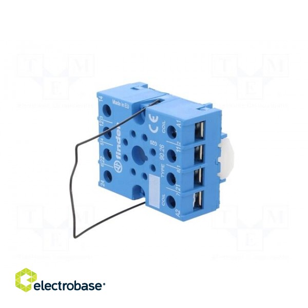 Socket | PIN: 8 | 10A | 250VAC | 88.12 | for DIN rail mounting | -40÷70°C image 2