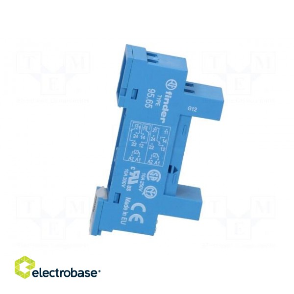 Socket | PIN: 8 | 10A | 250VAC | for DIN rail mounting | -40÷70°C image 7