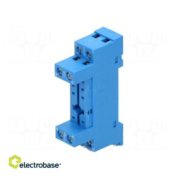 Socket | PIN: 8 | 10A | 250VAC | for DIN rail mounting | -40÷70°C image 1