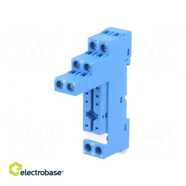 Socket | PIN: 8 | 10A | 250VAC | Mounting: DIN | Leads: screw terminals image 1