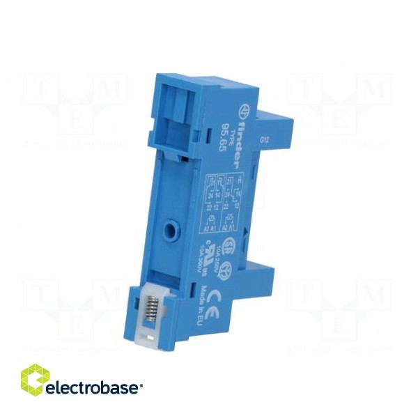 Socket | PIN: 8 | 10A | 250VAC | Mounting: DIN | Leads: screw terminals image 6