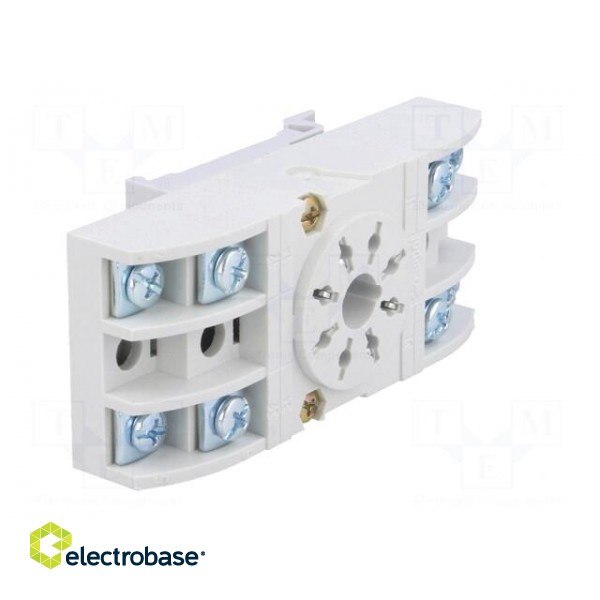 Socket | PIN: 8 | 10A | 250VAC | Mounting: DIN | Leads: screw terminals image 8