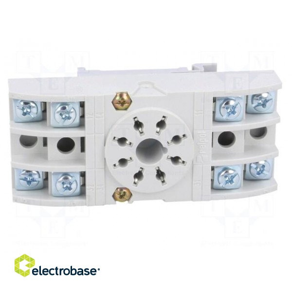 Socket | PIN: 8 | 10A | 250VAC | Mounting: DIN | Leads: screw terminals image 9
