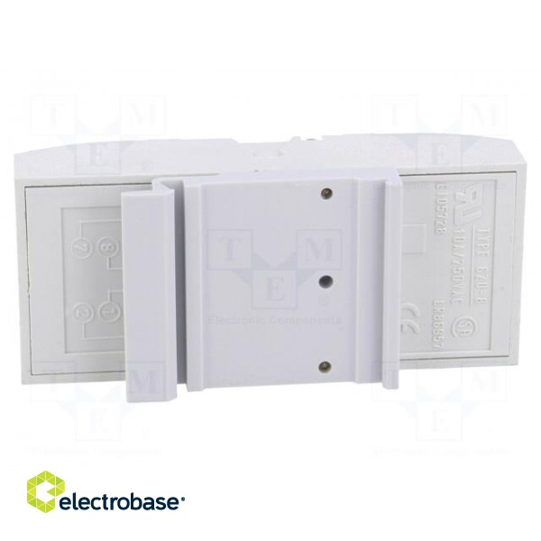 Socket | PIN: 8 | 10A | 250VAC | for DIN rail mounting | Series: R15 image 5
