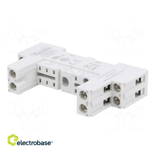 Socket | PIN: 8 | 10A | 250VAC | for DIN rail mounting image 2