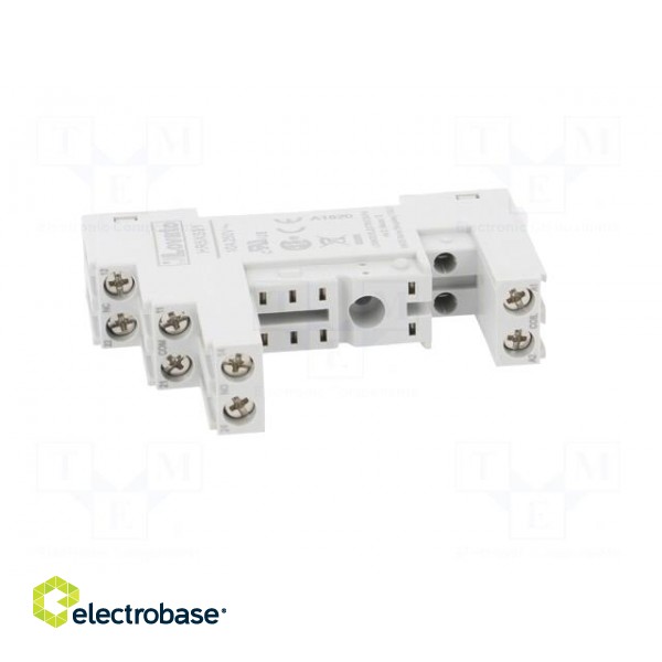 Socket | PIN: 8 | 10A | 250VAC | for DIN rail mounting image 9