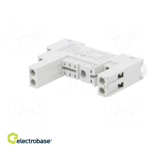Socket | PIN: 8 | 10A | 250VAC | for DIN rail mounting image 2
