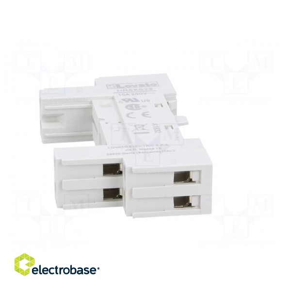 Socket | PIN: 8 | 10A | 250VAC | for DIN rail mounting image 3