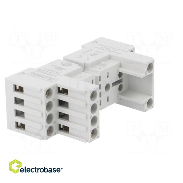 Socket | PIN: 8 | 10A | 250VAC | for DIN rail mounting | Series: HR60 image 8