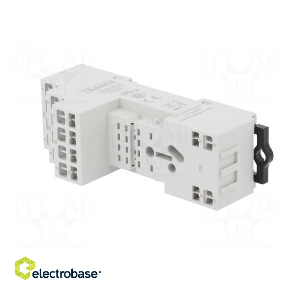 Socket | PIN: 8 | 10A | 250VAC | for DIN rail mounting | Series: HR60 image 2