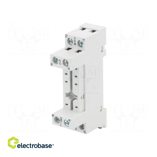 Socket | PIN: 8 | 10A | 250VAC | Mounting: DIN,on panel | -40÷70°C фото 1