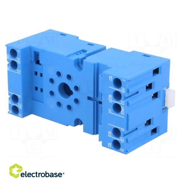 Socket | PIN: 8 | 10A | 250VAC | Mounting: DIN,on panel | Series: 60.12 image 2