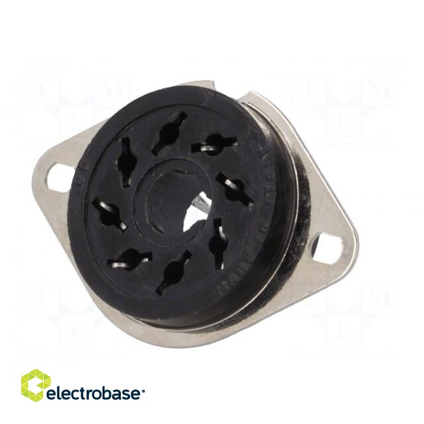Socket | PIN: 8 | 10A | 250VAC | Mounting: on panel | Series: MT | -40÷80°C image 2