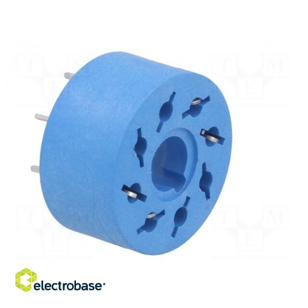 Socket | PIN: 8 | 10A | 250VAC | PCB | for PCB | Series: 60.12 | -40÷70°C image 8
