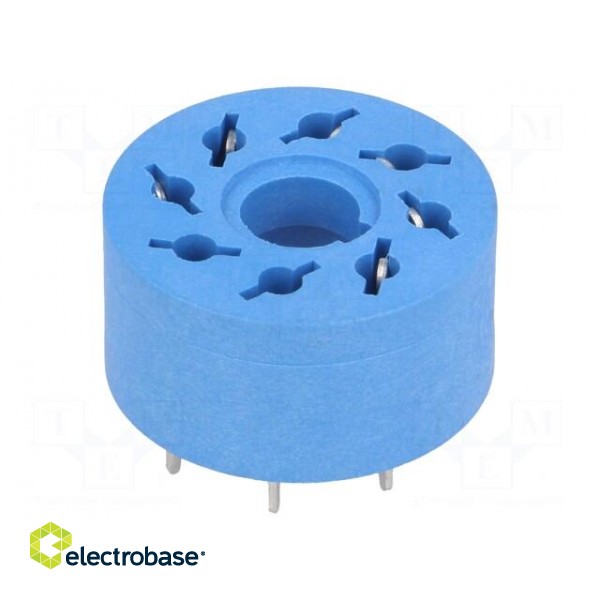 Socket | PIN: 8 | 10A | 250VAC | Mounting: PCB | Leads: for PCB | -40÷70°C image 1