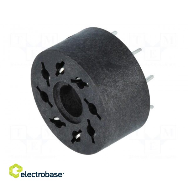 Socket | PIN: 8 | 10A | 250VAC | Mounting: PCB | Leads: for PCB | Series: MT paveikslėlis 2