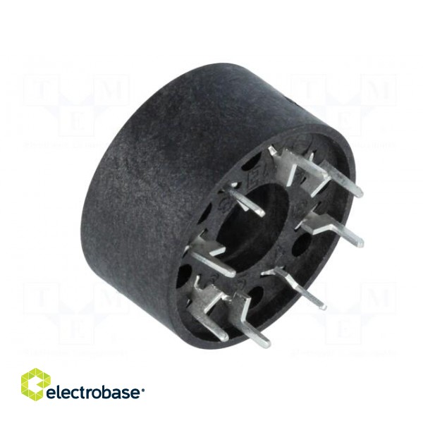 Socket | PIN: 8 | 10A | 250VAC | Mounting: PCB | Leads: for PCB | Series: MT paveikslėlis 4