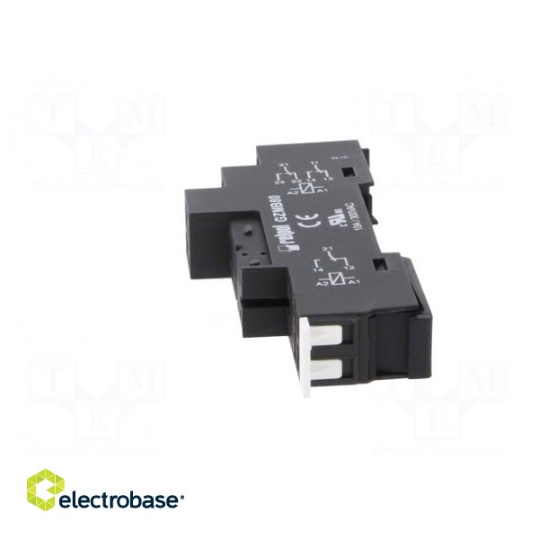 Socket | PIN: 8 | 10A | 300VAC | for DIN rail mounting | spring clamps image 3
