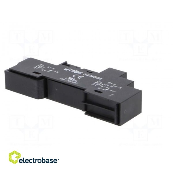 Socket | PIN: 8 | 10A | 300VAC | for DIN rail mounting | spring clamps image 6
