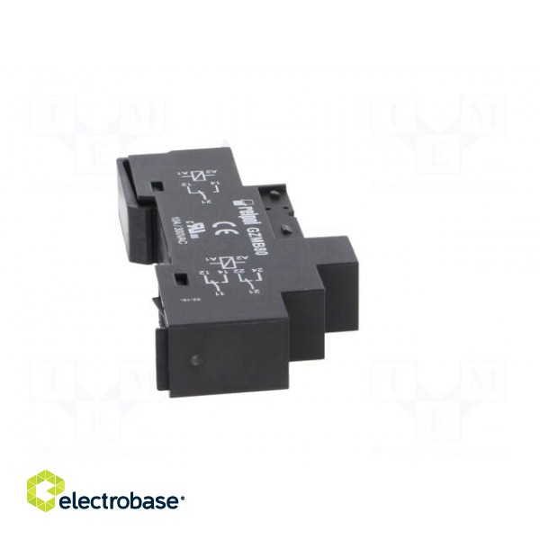 Socket | PIN: 8 | 10A | 300VAC | for DIN rail mounting | spring clamps image 7