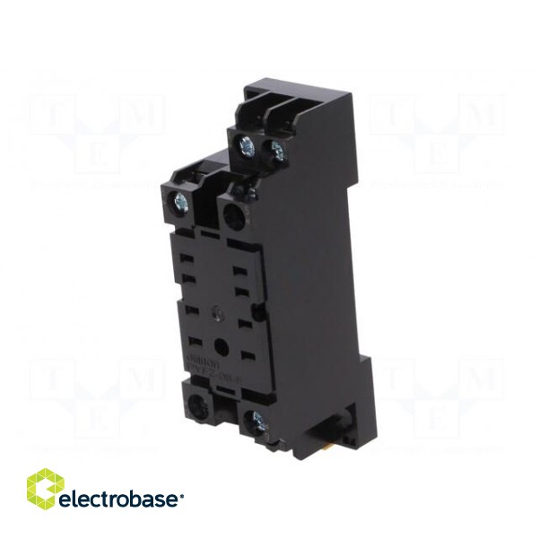 Socket | PIN: 8 | 10A | for DIN rail mounting | screw terminals фото 1