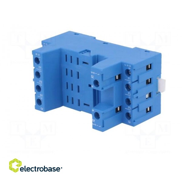 Socket | PIN: 8 | 12A | 250VAC | 096.71 | for DIN rail mounting image 2