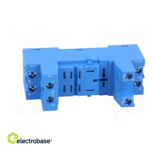 Socket | PIN: 8 | 12A | 250VAC | 56.32 | for DIN rail mounting | -40÷70°C image 9
