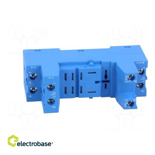 Socket | PIN: 8 | 12A | 250VAC | Mounting: DIN | Leads: screw terminals фото 9