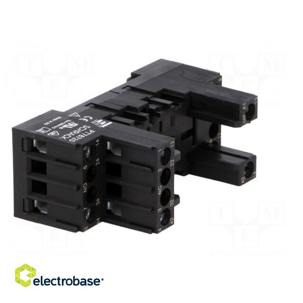 Socket | PIN: 8 | 12A | 250VAC | for DIN rail mounting | Series: PT фото 8