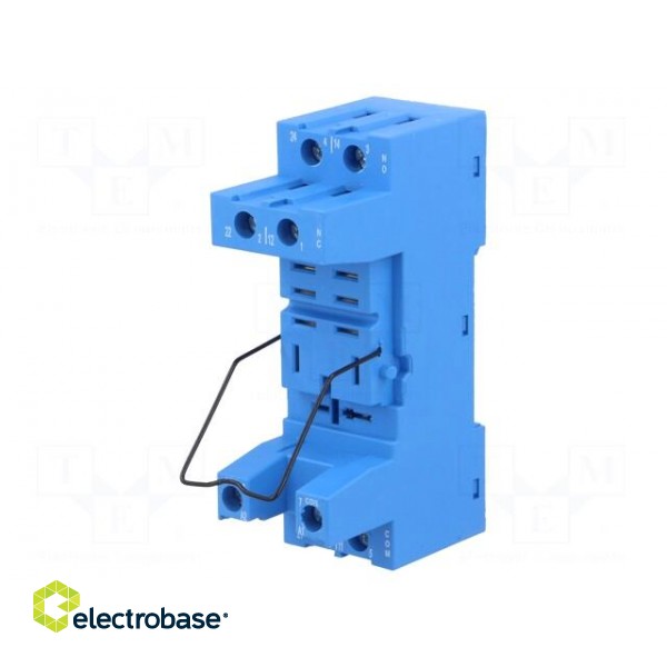 Socket | PIN: 8 | 12A | 250VAC | 56.32 | for DIN rail mounting | -40÷70°C image 1