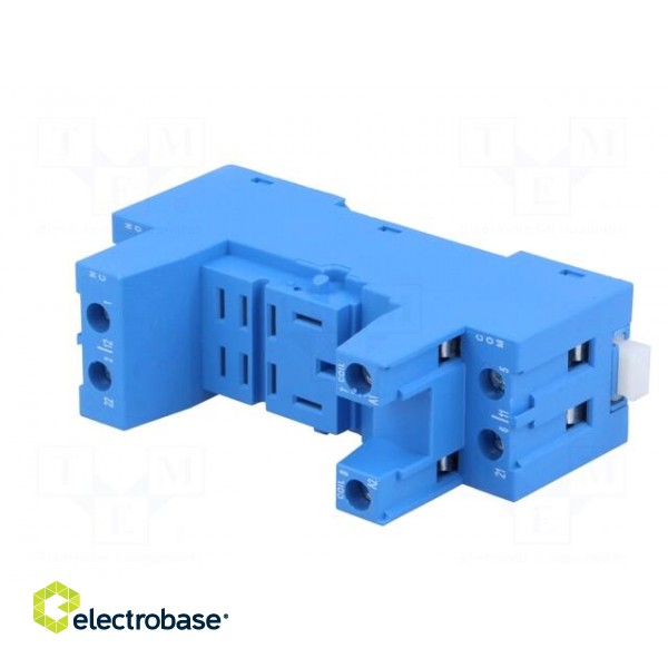 Socket | PIN: 8 | 12A | 250VAC | Mounting: DIN | Leads: screw terminals фото 2