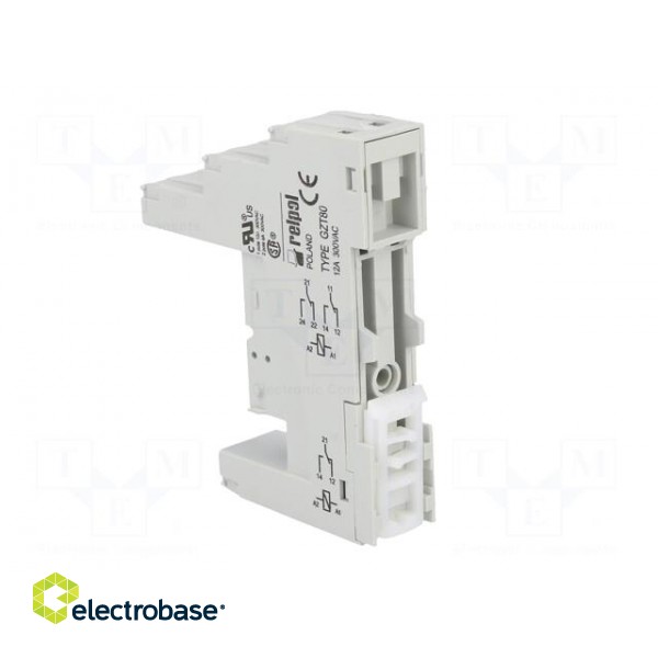 Socket | PIN: 8 | 12A | 300VAC | on panel,for DIN rail mounting image 4