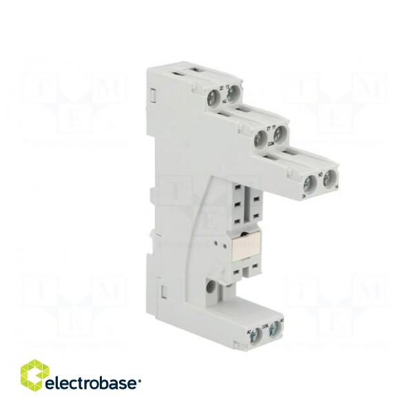 Socket | PIN: 8 | 12A | 300VAC | on panel,for DIN rail mounting image 8