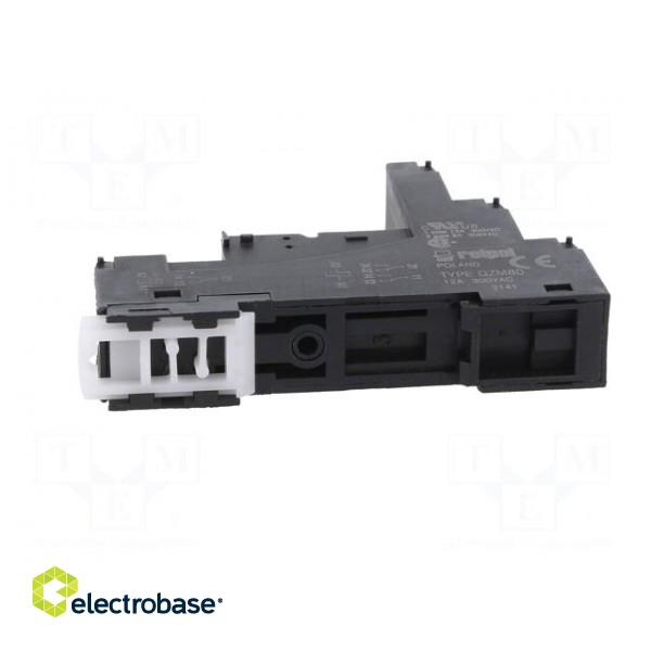 Socket | PIN: 8 | 12A | 300VAC | on panel,for DIN rail mounting image 5