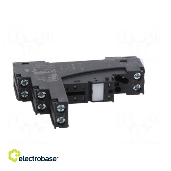 Socket | PIN: 8 | 12A | 300VAC | on panel,for DIN rail mounting image 9