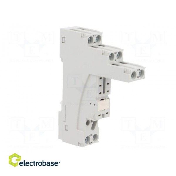 Socket | PIN: 8 | 12A | 300VAC | on panel,for DIN rail mounting image 8