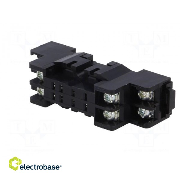 Socket | PIN: 8 | 7A | 250VAC | on panel,for DIN rail mounting image 2