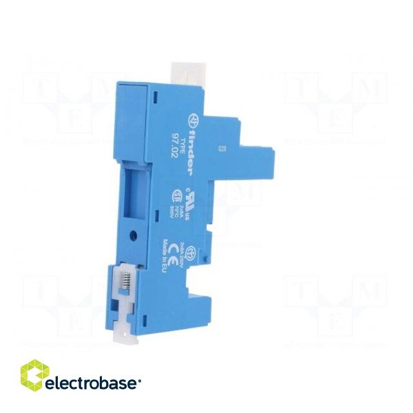 Socket | PIN: 8 | 8A | 250VAC | 097.01,097.71 | for DIN rail mounting image 6