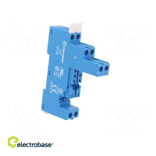 Socket | PIN: 8 | 8A | 250VAC | Mounting: DIN | Leads: screw terminals фото 8