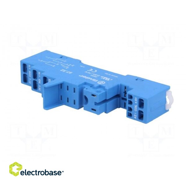 Socket | PIN: 8 | 8A | 250VAC | 097.01,097.71 | for DIN rail mounting image 2