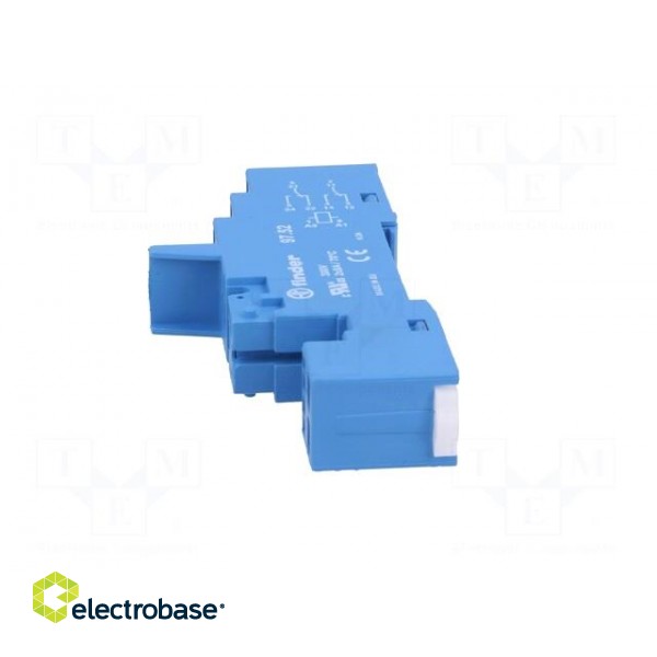 Socket | PIN: 8 | 8A | 250VAC | 097.01,097.71 | for DIN rail mounting image 3